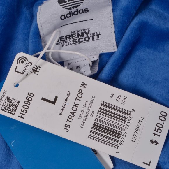 adidas x Jeremy Scott Edition Cropped Velour Track Jacket - Picture 6 of 6